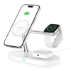 Belaidis įkroviklis 3in1 MagSafe Quick Charge Tech-Protect A12 baltos spalvos