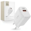 Įkroviklis 20W USB QC3.0 + USB-C PD Tech-Protect C20W baltos spalvos