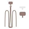 Dirželis telefonui Tech-Protect C5S Rope Crossbody Strap – rudos spalvos