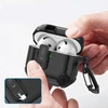 Dėklas Apple AirPods 4 Tech-Protect Carbonox juodos spalvos