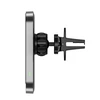 MagSafe Automobilinis laikiklis su 15W belaidžiu įkrovimu for Supply / ventiliacijos grotelėms USB-C Tech-Protect CW19 juodos spalvos