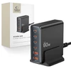 Tech-Protect DC80W-GAN 6-PORT juoda
