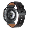Tech-Protect Delta Pro Leather apyrankė Samsung Galaxy Watch Ultra (47mm) – juodos spalvos