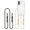 Apple iPhone 16 Tech-Protect Flexair Chain MagSafe dėklas telefonui juodos spalvos & Taupe dėklas telefonui skaidrus