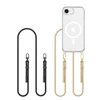 Dėklas Tech-Protect FlexAir Chain MagSafe Case for iPhone 16e / 17e - Juodas and rusvai gelsvas