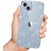 Samsung Galaxy S23 FE Tech-Protect Flexair Hybrid Glitter dėklas telefonui skaidrus