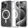 Apple iPhone 16 Pro Tech-Protect FlexAir Hybrid MagSafe Glitter dėklas telefonui skaidrus