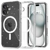 Apple iPhone 16 Tech-Protect FlexAir Hybrid MagSafe Glitter dėklas telefonui skaidrus