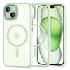 Apple iPhone 15 Tech-Protect Magmat MagSafe transparent telefono dėklas žalios spalvos