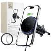 Magnetic MagSafe Automobilinis laikiklis Wireless Charging 15W for Vent Car Tech-Protect mm15W-V4 juodos spalvos