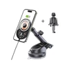 Tech-Protect MM15W-V6 15W automobilinis laikiklis su įkrovikliu MagSafe juodos spalvos