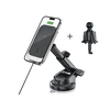 Tech-Protect MM15W-V9 automobilinis laikiklis su MagSafe prietaisų skydeliui ir oro ventiliacija 15W - Juodas