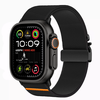 Tech-Protect Nylon apyrankė Apple Watch 44 / 45 / 46 / 49 mm – juodos spalvos
