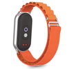 Tech-Protect Nylon Pro apyrankė skirta Xiaomi Smart Band 8 / 9 / 10 / NFC – oranžinės spalvos
