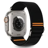 Juoda apyrankė Apple Watch 6 / 7 / 8 / 9 / 10 / SE / Ultra 1 / 2 ( 44 / 45 / 46 / 49 mm) „Tech-Protect Nylon Slip”