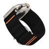 Juoda apyrankė Apple Watch 6 / 7 / 8 / 9 / 10 / SE / Ultra 1 / 2 ( 44 / 45 / 46 / 49 mm) „Tech-Protect Nylon Slip”