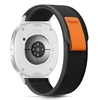Tech-Protect Nylon Stripe apyrankė skirta Samsung Galaxy Watch 40/44/46 mm – juodos spalvos ir oranžinės spalvos