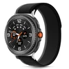 Tech-Protect Nylon Stripe apyrankė skirta Samsung Galaxy Watch 40/44/46 mm – juodos spalvos ir oranžinės spalvos