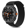 Tech-Protect Nylon Stripe apyrankė skirta Samsung Galaxy Watch 40/44/46 mm - juodos spalvos