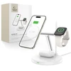 Belaidis įkroviklis 3in1 MagSafe Quick Charge Tech-Protect A35 baltos spalvos
