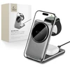 Tech Protect QI15W-A42 3in1 belaidis įkroviklis su MagSafe skirtas Apple Devices – pilkos spalvos