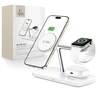 Tech-Protect QI15W-A45 3in1 belaidis įkroviklis su MagSafe for Apple Devices – baltos spalvos