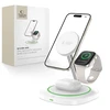 Tech-Protect QI15W-A46 3in1 magnetinis MagSafe indukcinis įkroviklis - Baltas