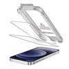 „Tech-Protect Quick Set+“ 2 grūdinto stiklo pakuotė, skirta „iPhone 12“ / „12 Pro“ - juodas
