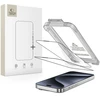 „Tech-Protect Quick Set+“ 2 grūdinto stiklo pakuotė, skirta „iPhone 15 Pro“ - juodas