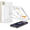 „Tech-Protect Quick Set+“ grūdinto stiklo 2 vnt. pakuotė, skirta „iPhone 15“ / „16“