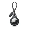 Dėklas Tech-Protect Rough Chain Apple AirTag with pendant – juodos spalvos