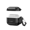 Dėklas TECH-PROTECT ROUGH HOOK Apple AIRPODS PRO 1 / 2 juodos spalvos