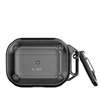 Dėklas TECH-PROTECT ROUGH HOOK Apple AIRPODS PRO 1 / 2 juodos spalvos