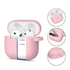 Apple AirPods 4 Tech-Protect silikoninis Hook dėklas jūsų ausinėms rožinės spalvos