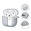 Apple AirPods 4 Tech-Protect silikoninis Hook dėklas jūsų ausinėms pilkos spalvos