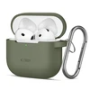 Apple AirPods 4 Tech-Protect silikoninis Hook dėklas jūsų ausinėms alyvų spalvos