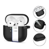 Apple AirPods 4 Tech-Protect silikoninis Hook dėklas jūsų ausinėms juodos spalvos