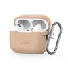 Dėklas Apple AirPods Pro 1/2 Tech-Protect silikonai su šautuvu Cafe Latte kreminis