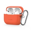 Apple AirPods pro 1 / 2 Tech-Protect silikoninis Hook Neon dėklas ausinėms oranžinės spalvos