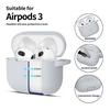 Apple AirPods 3 Tech-Protect silikoninis Crayon dėklas ausinėms pilkos spalvos