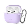 Apple AirPods 3 Tech-Protect silikoninis dėklas ausinėms levandų spalvos