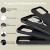 Apple iPhone 16 Pro Tech-Protect Silicone MagSafe Matte dėklas telefonui juodos spalvos