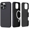 Apple iPhone 16 Pro Tech-Protect Silicone MagSafe Matte dėklas telefonui juodos spalvos