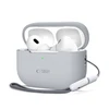 Apple AirPods Pro 1 / 2 Tech-Protect silikoninis Crayon dėklas ausinėms pilkos spalvos