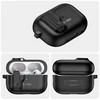 Dėklas TECH-PROTECT SLIM HOOK Apple AIRPODS PRO 1 / 2 juodos spalvos