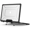 „Tech-Protect SmartShell Pro“ dėklas, skirtas „MacBook Air 13“ (2023–2025 M2 / M3 / M4) – skaidrus ir juodas