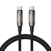 Tech-Protect UB10T Ultraboost USB-C PD240W/QC4.0 kabelis 100cm - Juodas
