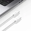 Kabelis 3A PD60W 1m USB-C – USB-C Tech-Protect Ultraboost baltos spalvos