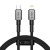 Tech-Protect UltraBoost DNA USB-C / Lightning PD27W/3A laidas 100 cm - pilka
