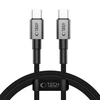 Tech-Protect UltraBoost DNA USB-C PD100W/5A kabelis 100cm – pilkas